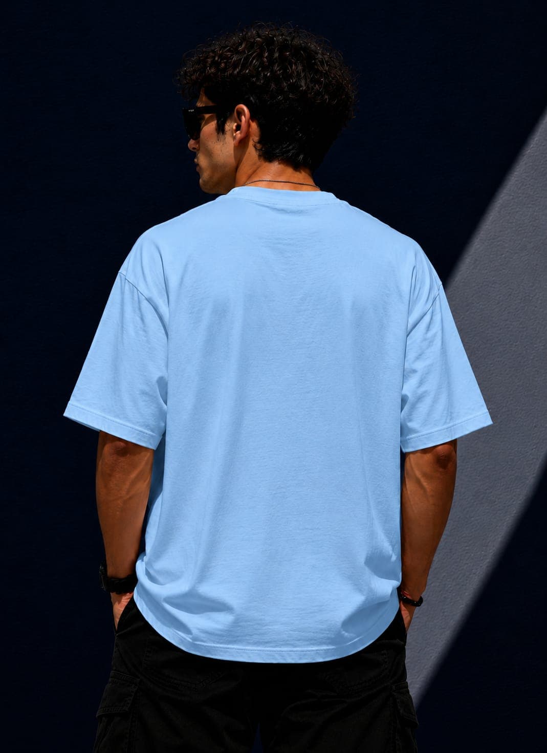 "Freedom: Born to Fly" Eagle Graphic Sky Blue T-Shirt 3