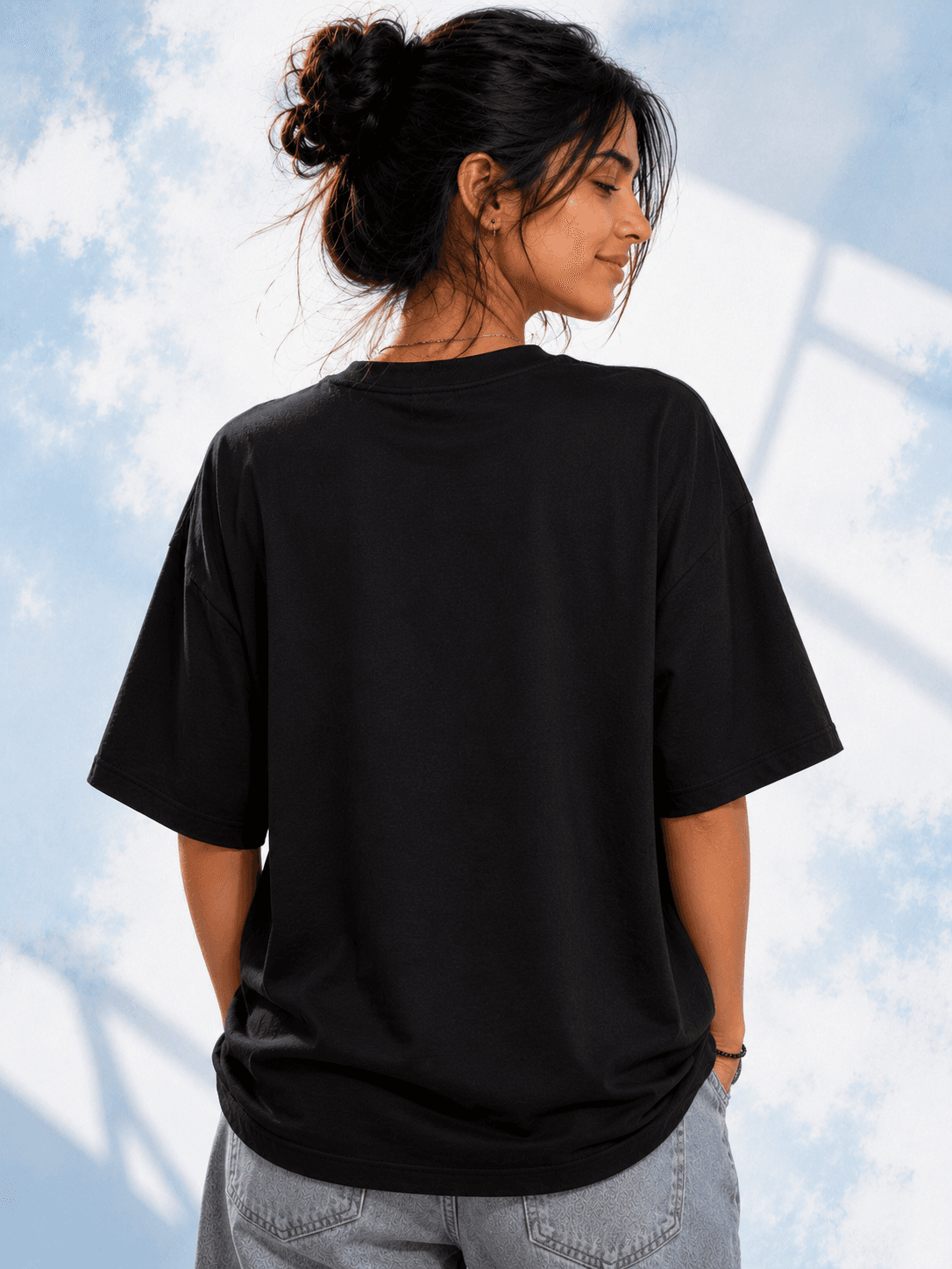 Moonlight Dreams Oversized T-Shirt – Black 3