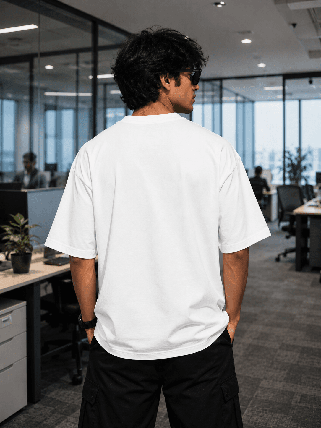 ERROR 404: SYSTEM CRASH Oversized Graphic T-Shirt — White 6